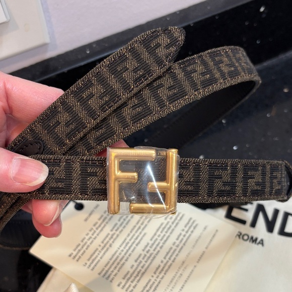 Fendi Accessories - NWT Fendi Reversible Monogram / Black Belt